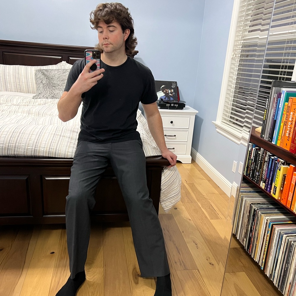 Versace Men’s Size 34 Grey Dress Pants